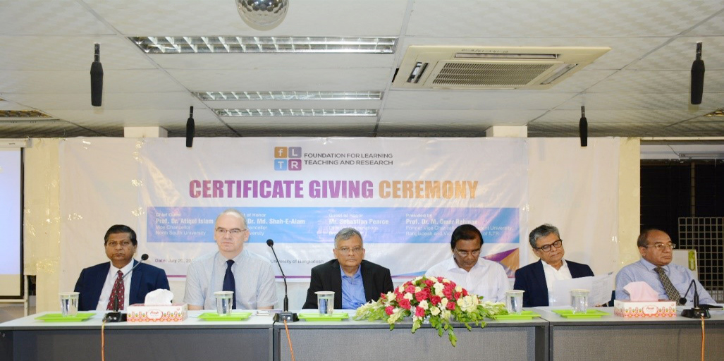 Certificate giving ceremony FLTR