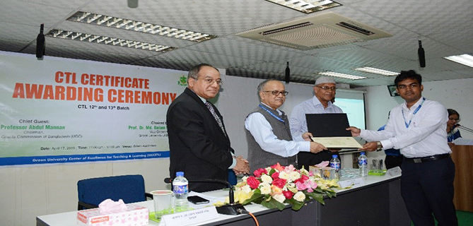 Participants are Receiving Certificates in CTL 3rd Certificate giving Ceremony